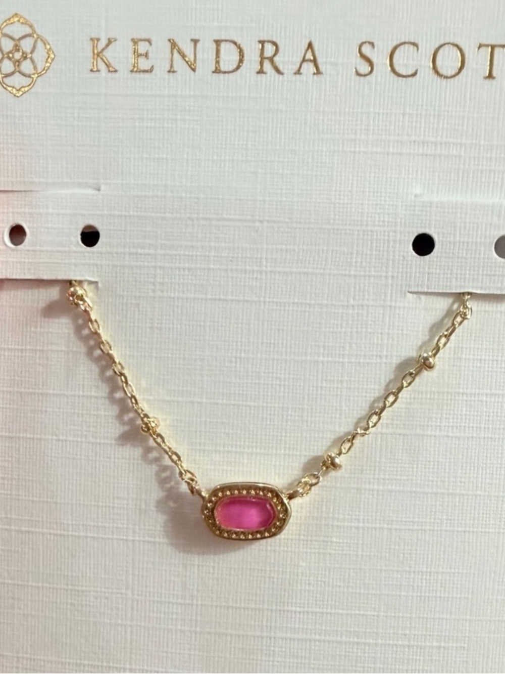 Kendra Scott Mini Elisa Gold Satellite Short Pendant Necklace - Picture 2 of 6